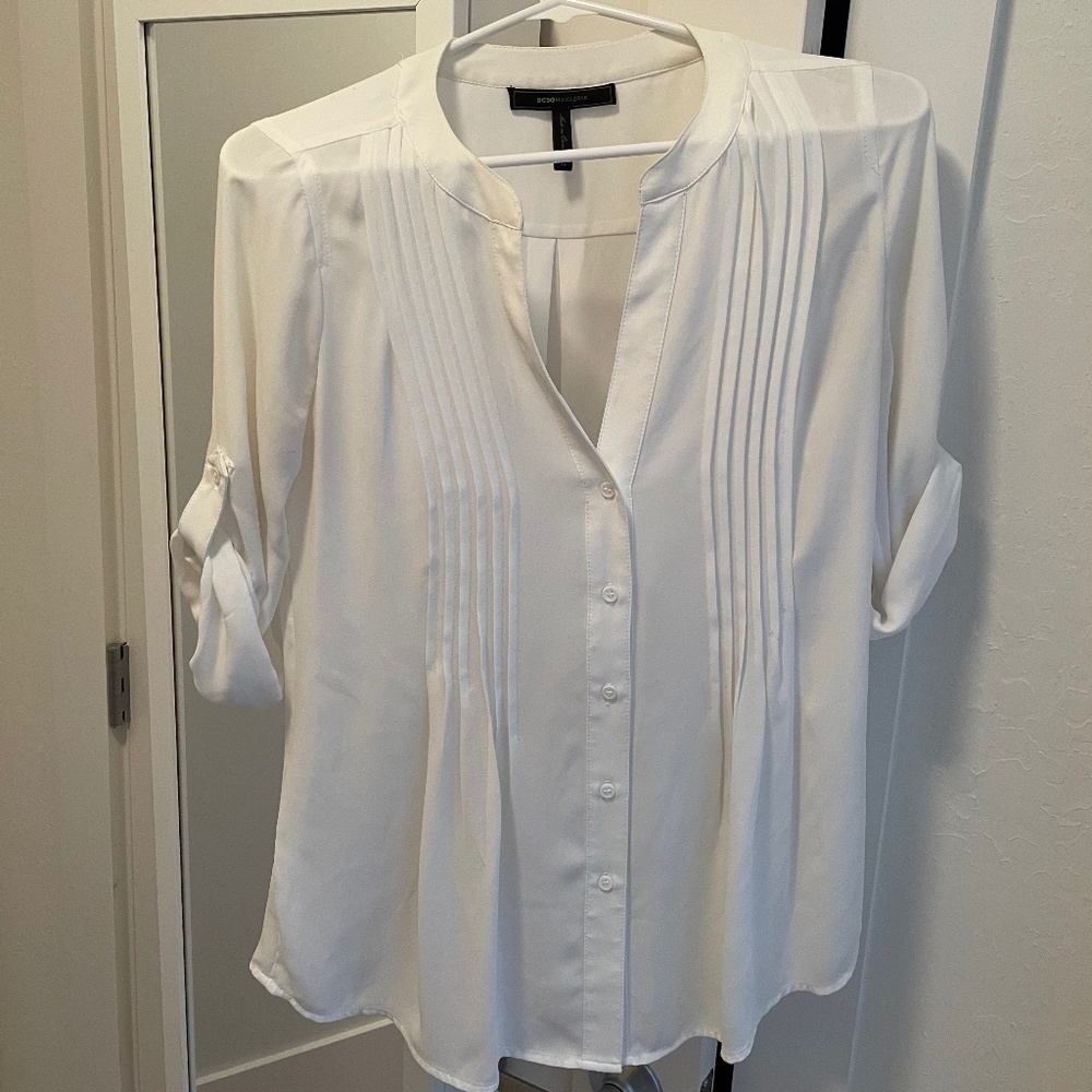BCBGMAXAZRIA White Blouse / SIZE XS